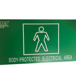 Body Protected Area Sign